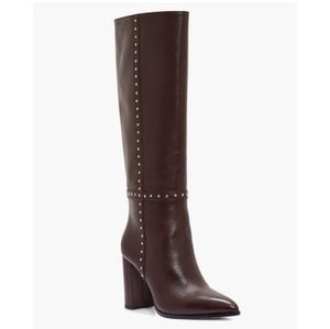 NWOT PAIGE Kelly Boots Dark Wine Burgundy